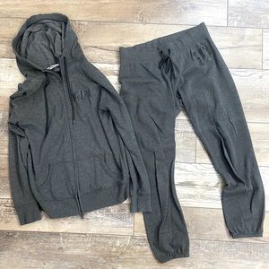 Victoria Secret sweat set dark grey